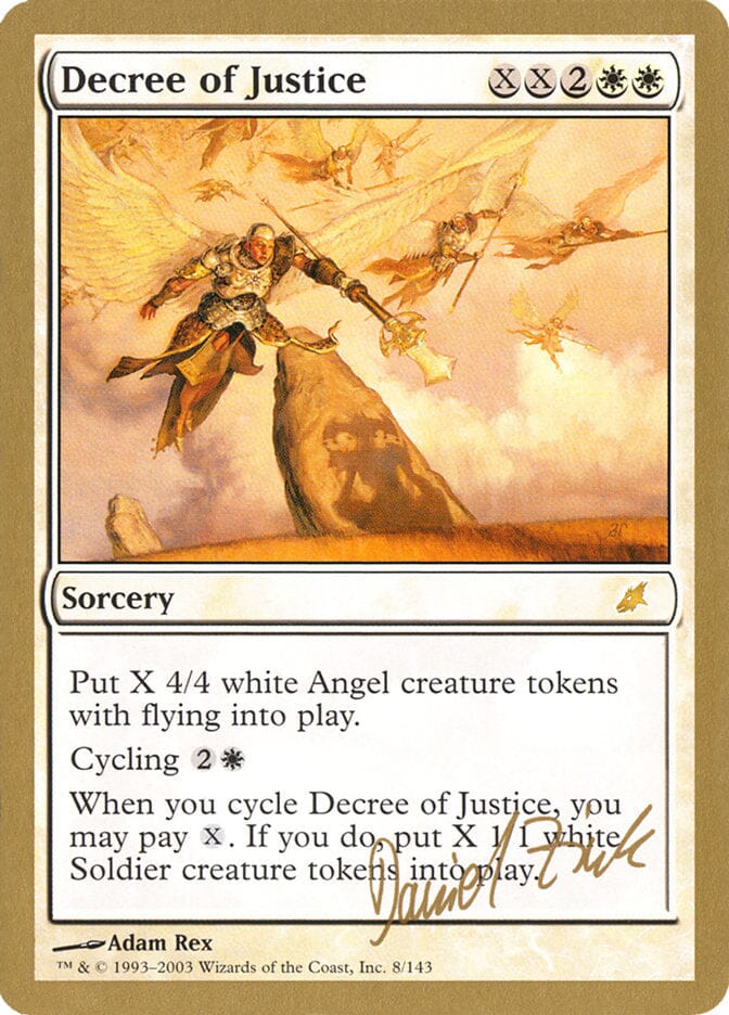 Decree of Justice (Daniel Zink) [World Championship Decks 2003] MTG Single Magic: The Gathering  | Multizone: Comics And Games