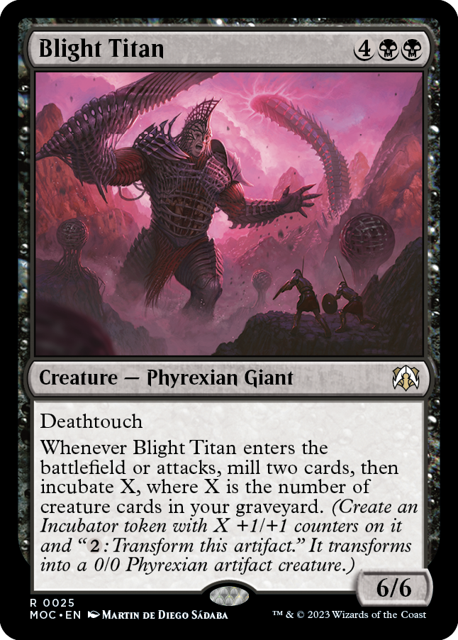 Blight Titan [March of the Machine Commander] MTG Single Magic: The Gathering  | Multizone: Comics And Games