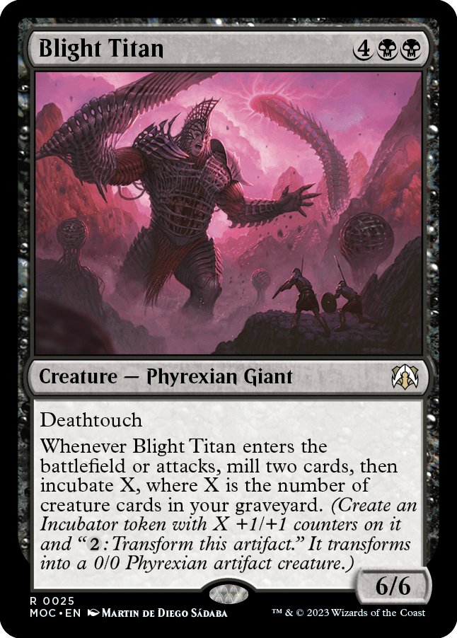 Blight Titan [March of the Machine Commander] MTG Single Magic: The Gathering  | Multizone: Comics And Games