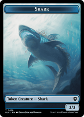 Bird (011) // Shark Double-Sided Token [Bloomburrow Commander Tokens] MTG Single Magic: The Gathering  | Multizone: Comics And Games