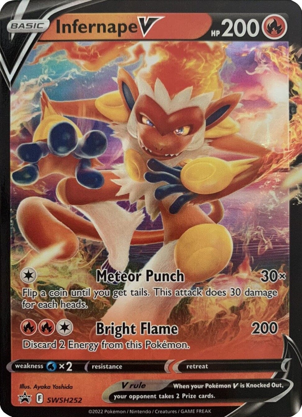 Infernape V (SWSH252) [Sword & Shield: Black Star Promos] Pokemon Single Pokémon  | Multizone: Comics And Games