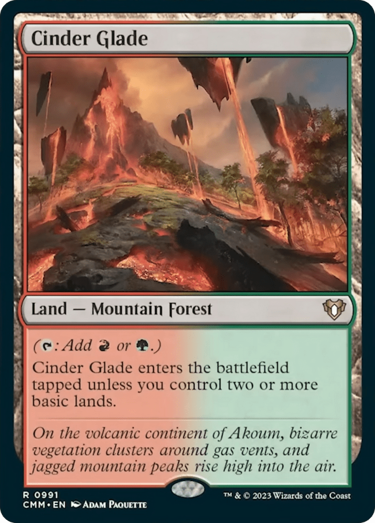 Cinder Glade [Commander Masters] MTG Single Magic: The Gathering  | Multizone: Comics And Games
