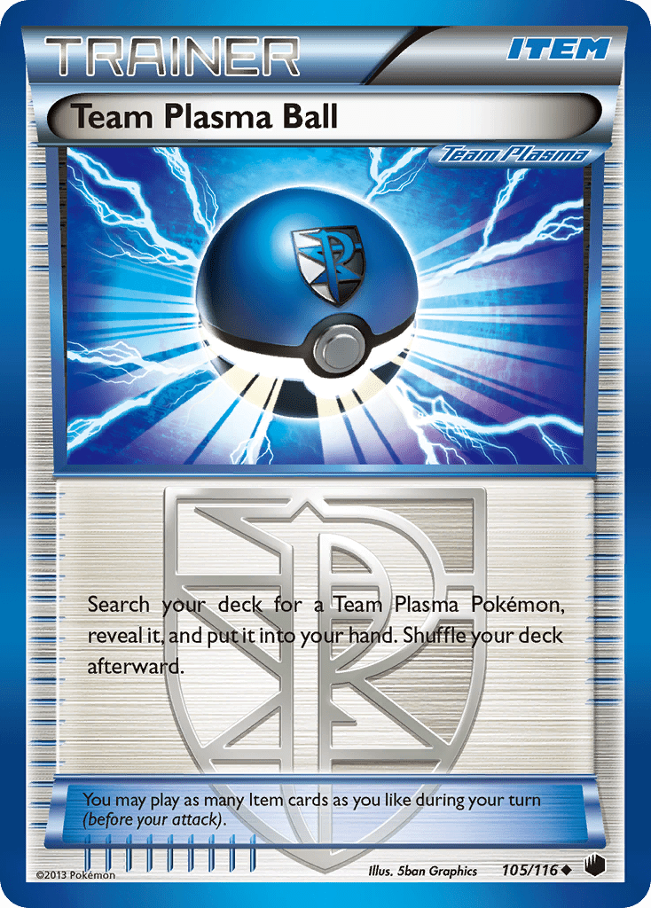 Team Plasma Ball (105/116) [Black & White: Plasma Freeze] Pokemon Single Pokémon  | Multizone: Comics And Games