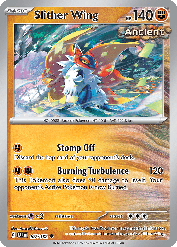 Slither Wing (107/182) [Scarlet & Violet: Paradox Rift] Pokemon Single Pokémon  | Multizone: Comics And Games