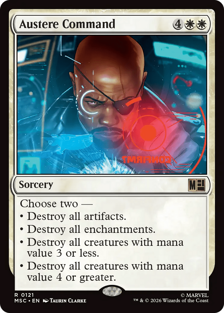 Austere Command [Marvel Super Heroes Commander] MTG Single Magic: The Gathering  | Multizone: Comics And Games