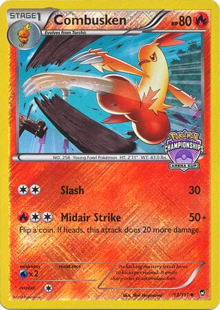 Combusken (13/111) (States Championship Promo) [XY: Furious Fists] Pokemon Single Pokémon  | Multizone: Comics And Games