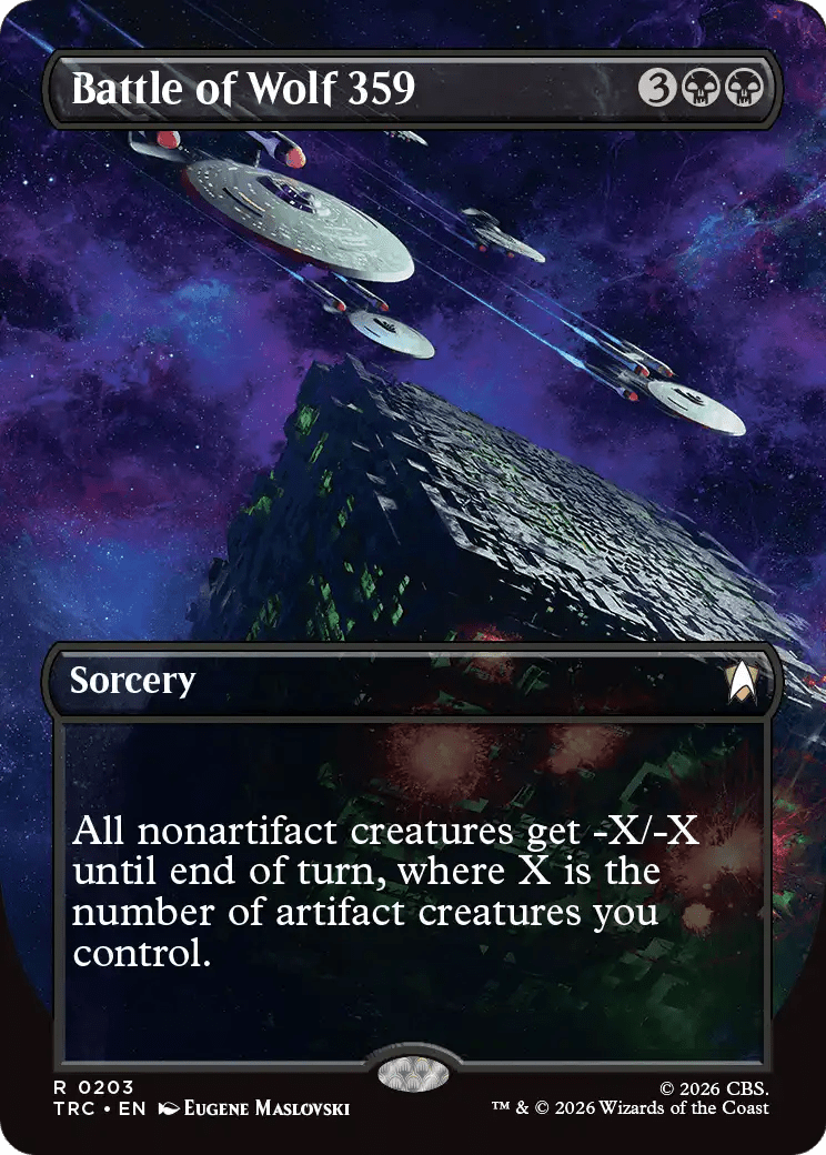 Battle of Wolf 359 (Borderless) [Star Trek Commander] MTG Single Magic: The Gathering  | Multizone: Comics And Games
