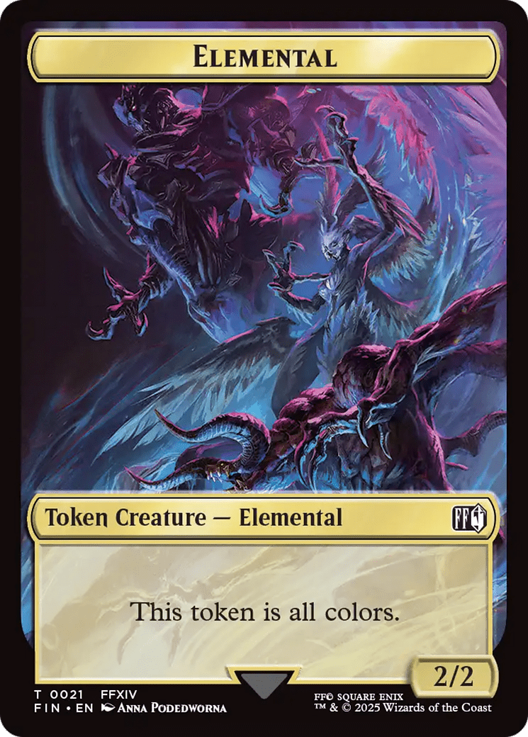 Hero (0009) // Elemental Double-Sided Token [FINAL FANTASY Tokens] MTG Single Magic: The Gathering  | Multizone: Comics And Games
