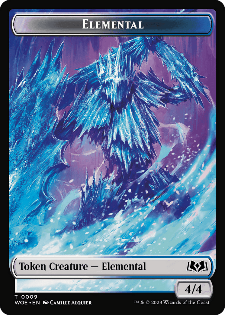 Elemental // Food (0012) Double-Sided Token [Wilds of Eldraine Tokens] MTG Single Magic: The Gathering  | Multizone: Comics And Games