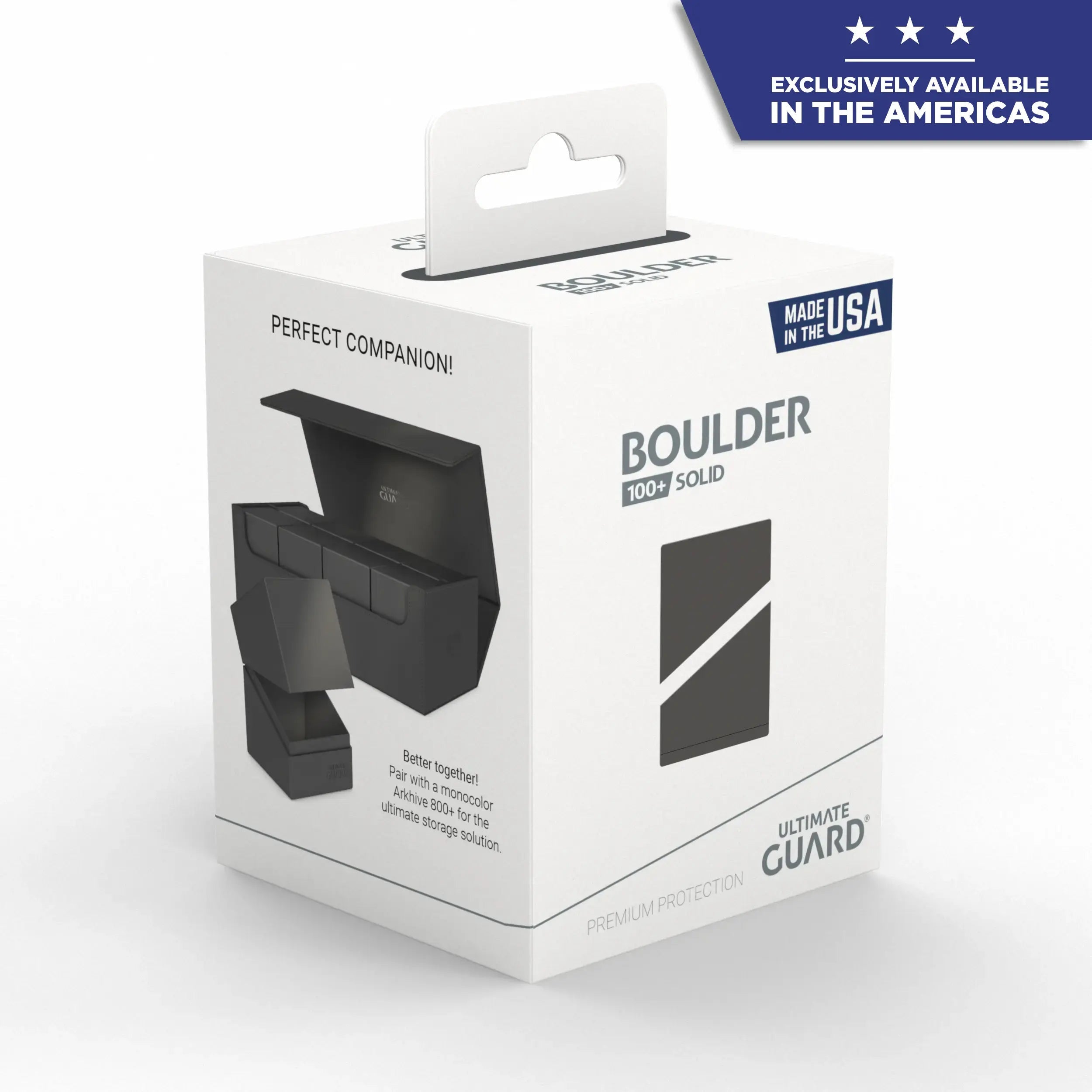 Boulder 100 SOLID - Ultimate guard Deck box Multizone: Comics And Games Red  | Multizone: Comics And Games