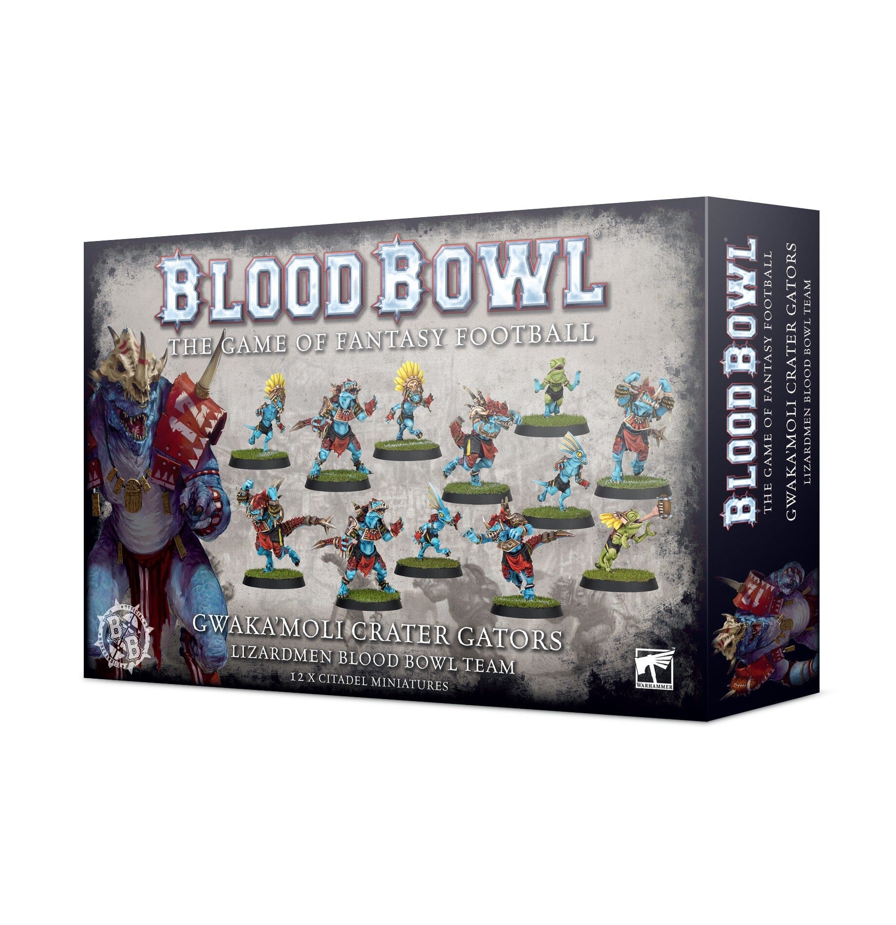 Lizardmen Blood Bowl Team – Gwaka'moli Crater Gators Miniature Game Games Workshop  | Multizone: Comics And Games