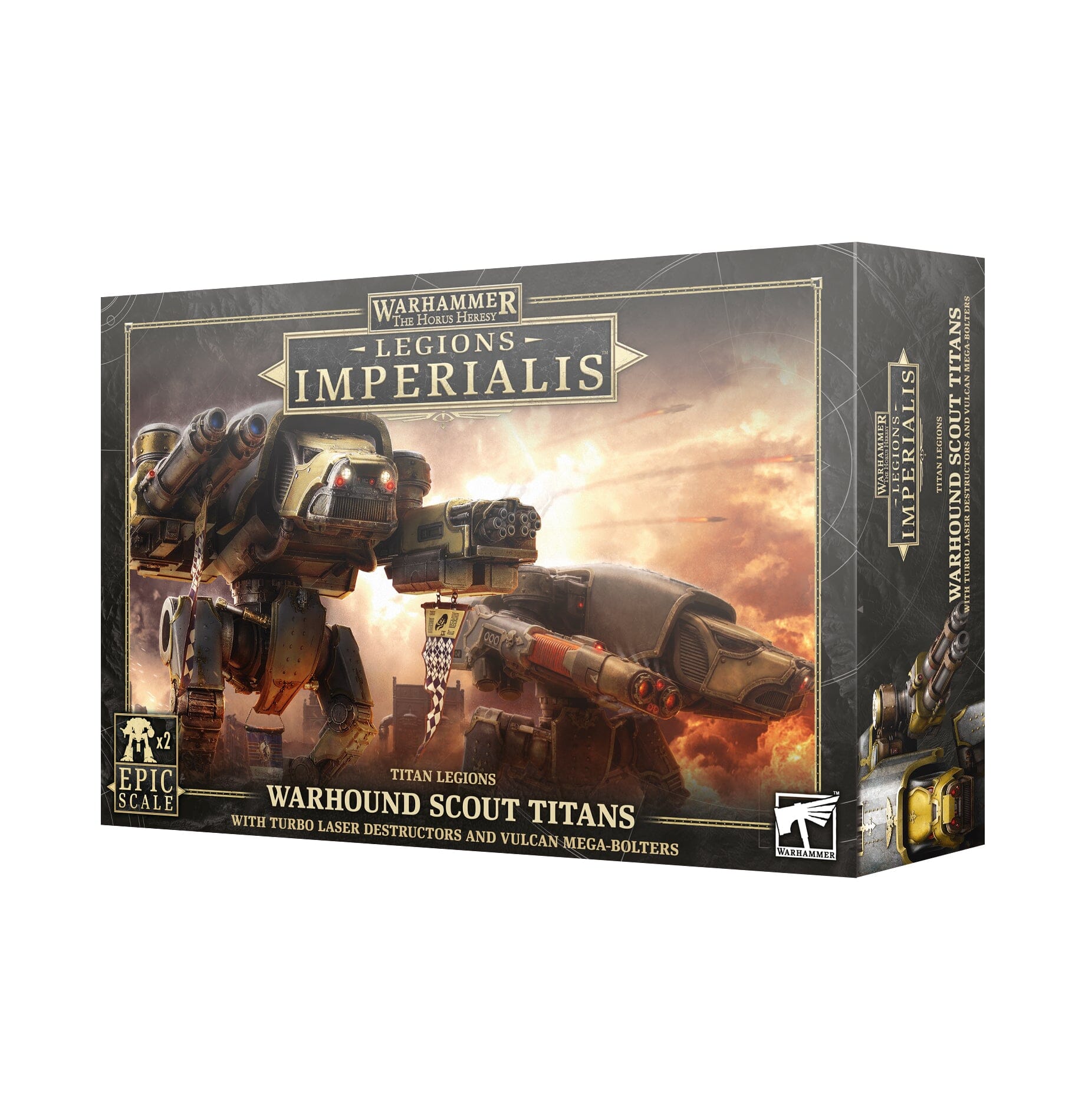 WARHOUND SCOUT TITANS WITH TURBO-LASER DESTRUCTORS AND VULCAN MEGA-BOLTERS Games Workshop Games Workshop  | Multizone: Comics And Games