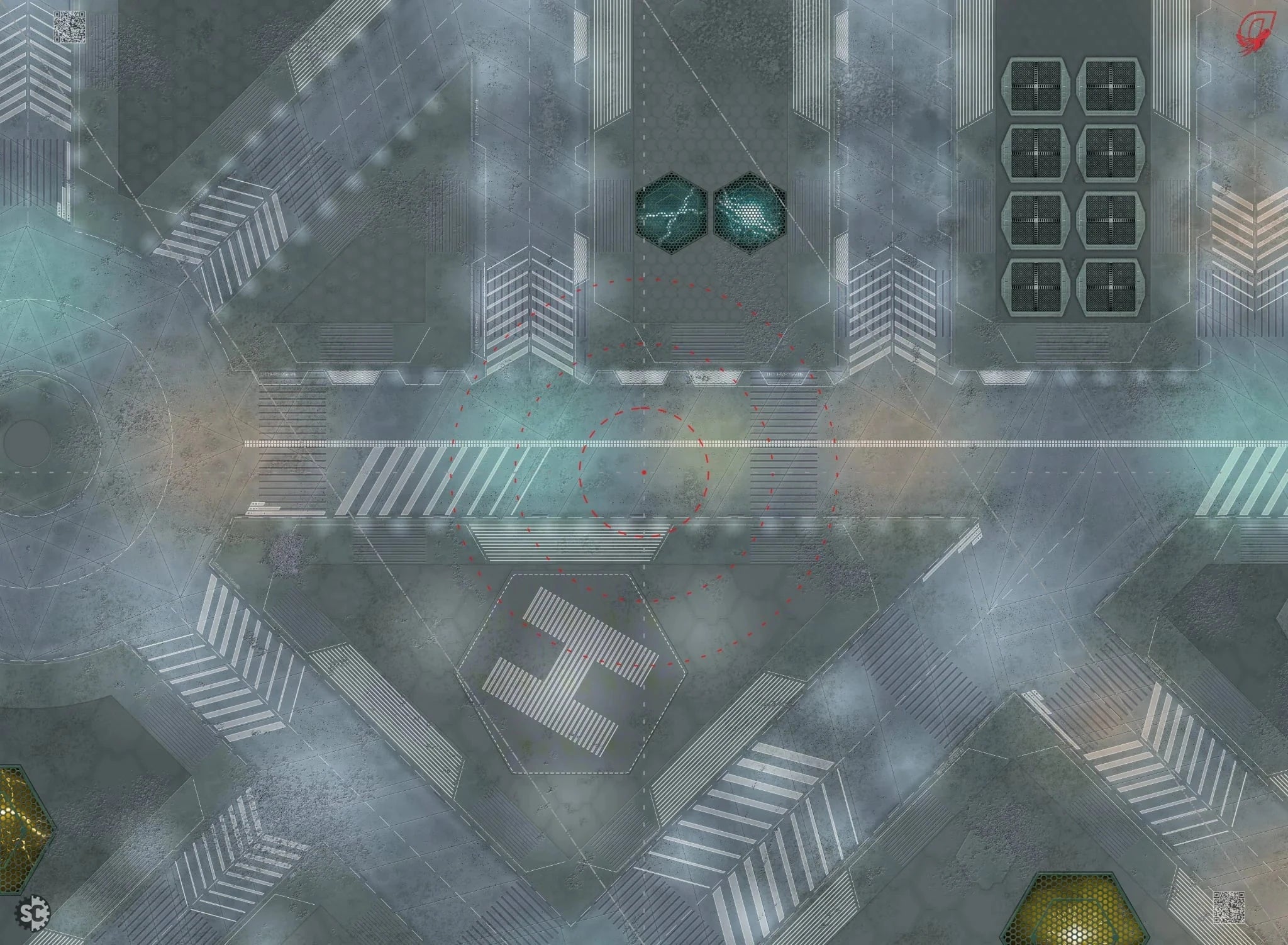 Red Dragon Game Mats - Future City 2025 Miniature Game Accessories Red Dragon  | Multizone: Comics And Games