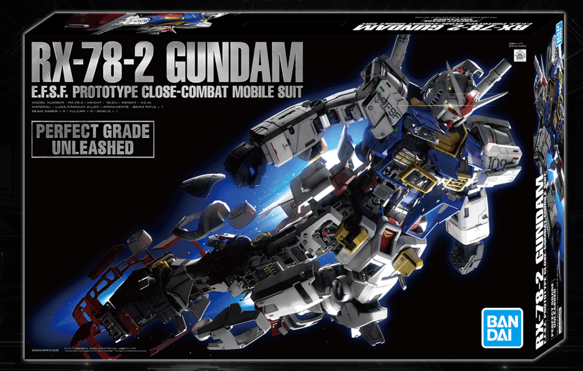 Perfect Grade Unleashed: RX-78-2 Gundam - E.F.S.F. Prototype Close-Combat Mobile Suit Model Kit Bandai  | Multizone: Comics And Games