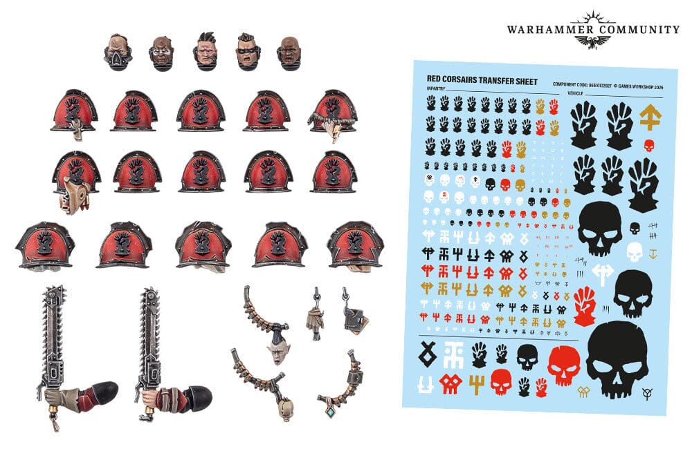 Red Corsairs Upgrades and Transfers (Pre-Order 21/03/2026) Warhammer 40k Games Workshop  | Multizone: Comics And Games