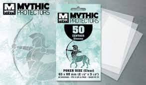 Mythic Protectors Sleeves Multizone: Comics And Games Mini-Euro Size (Clear)  | Multizone: Comics And Games