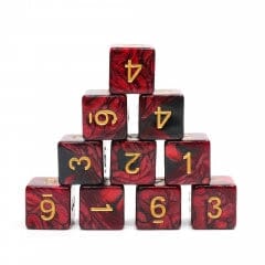 Red+Black Blend-D6 dice set Dice Multizone: Comics And Games  | Multizone: Comics And Games