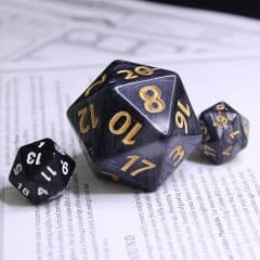 Black Pearl 40mm Titan Dice Dice Multizone: Comics And Games  | Multizone: Comics And Games