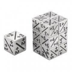 Metal d6 +1/+1 counters Dice Multizone: Comics And Games  | Multizone: Comics And Games