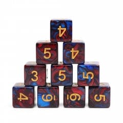 Red+Blue Blend-D6 dice set Dice Multizone: Comics And Games  | Multizone: Comics And Games