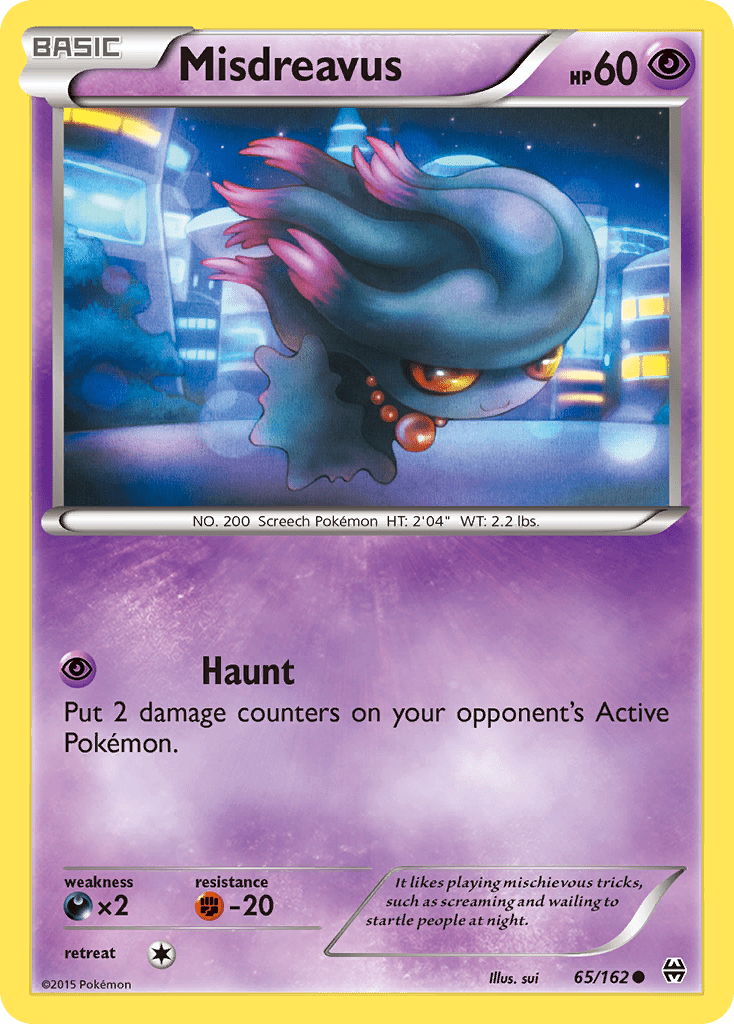 Misdreavus (65/162) [XY: BREAKthrough] Pokemon Single Pokémon  | Multizone: Comics And Games