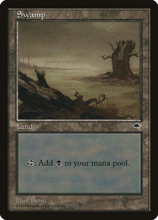 Swamp (Horizontal Log) [Tempest] MTG Single Magic: The Gathering  | Multizone: Comics And Games