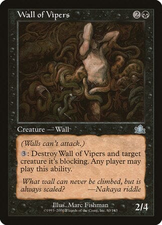 Wall of Vipers [Prophecy] MTG Single Magic: The Gathering  | Multizone: Comics And Games