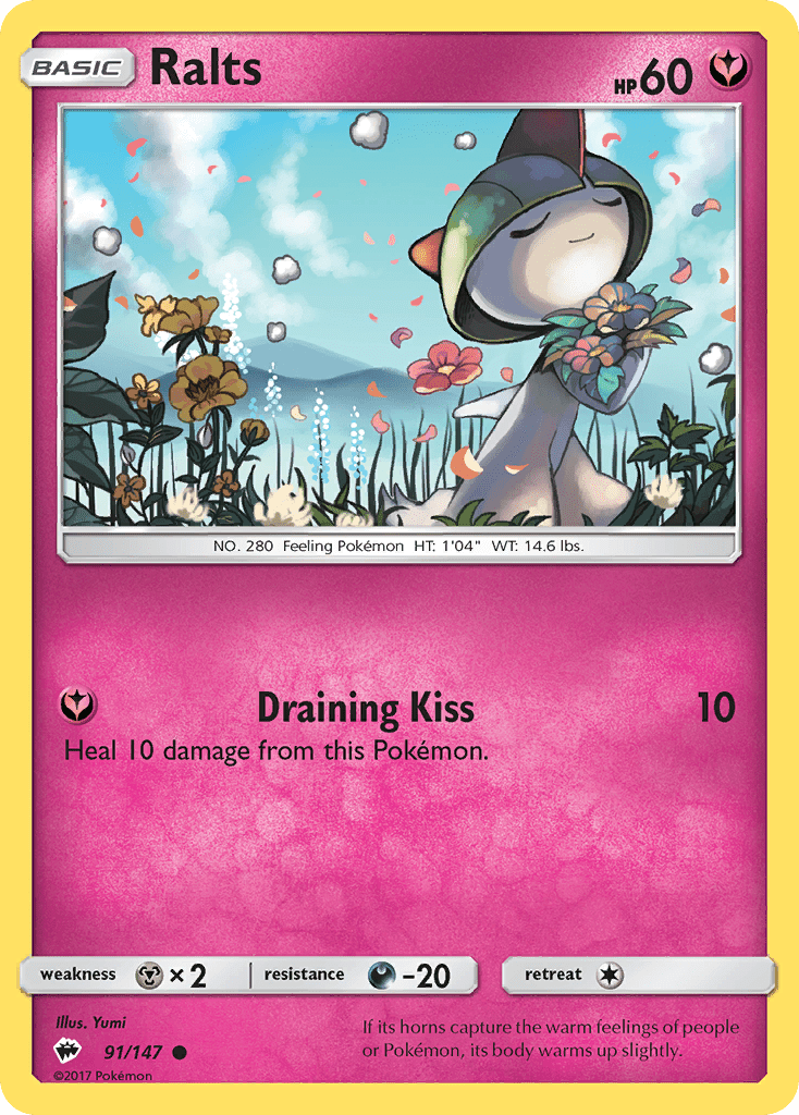 Ralts (91/147) [Sun & Moon: Burning Shadows] Pokemon Single Pokémon  | Multizone: Comics And Games