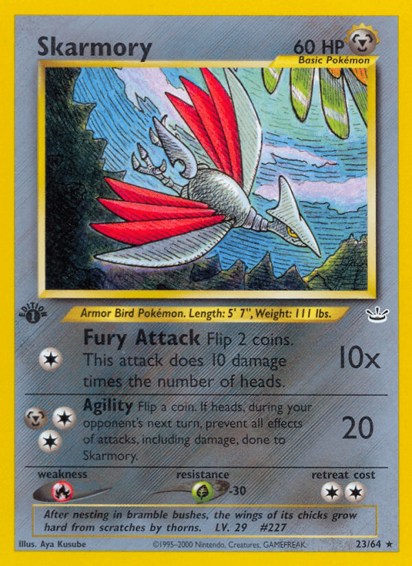 Skarmory (23/64) [Neo Revelation 1st Edition] Pokemon Single Pokémon  | Multizone: Comics And Games
