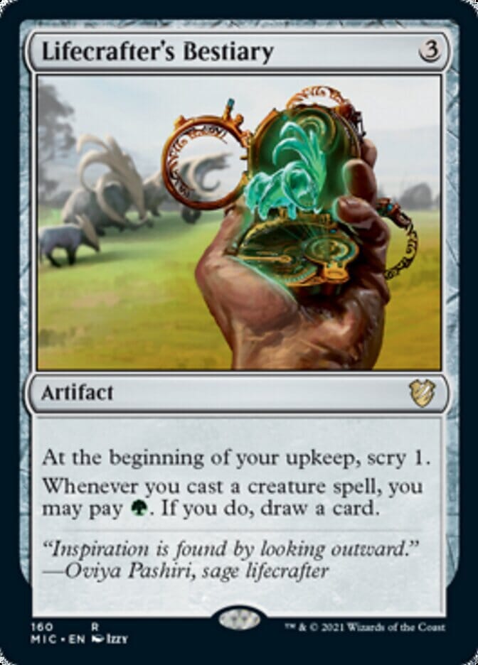 Lifecrafter's Bestiary [Innistrad: Midnight Hunt Commander] MTG Single Magic: The Gathering  | Multizone: Comics And Games