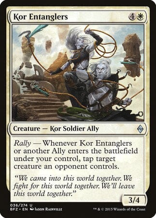 Kor Entanglers [Battle for Zendikar] MTG Single Magic: The Gathering  | Multizone: Comics And Games