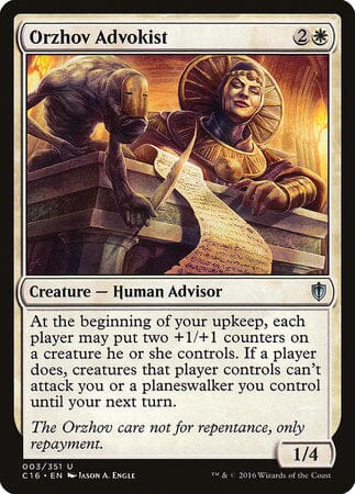 Orzhov Advokist [Commander 2016] MTG Single Magic: The Gathering  | Multizone: Comics And Games