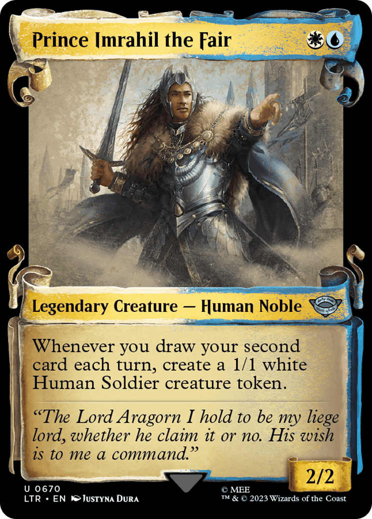 Prince Imrahil the Fair [The Lord of the Rings: Tales of Middle-Earth Showcase Scrolls] MTG Single Magic: The Gathering  | Multizone: Comics And Games