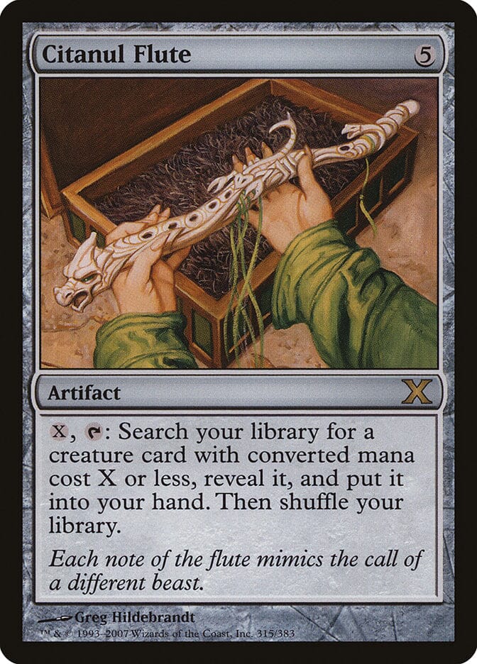 Citanul Flute [Tenth Edition] MTG Single Magic: The Gathering  | Multizone: Comics And Games