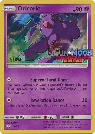 Oricorio (SM19) (Staff Prerelease Promo) [Sun & Moon: Black Star Promos] Pokemon Single Pokémon  | Multizone: Comics And Games