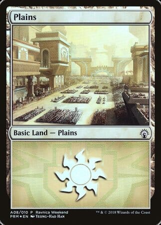 Plains - Boros (A08) [GRN Ravnica Weekend] MTG Single Magic: The Gathering  | Multizone: Comics And Games