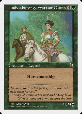 Lady Zhurong, Warrior Queen [Portal Three Kingdoms] MTG Single Magic: The Gathering  | Multizone: Comics And Games