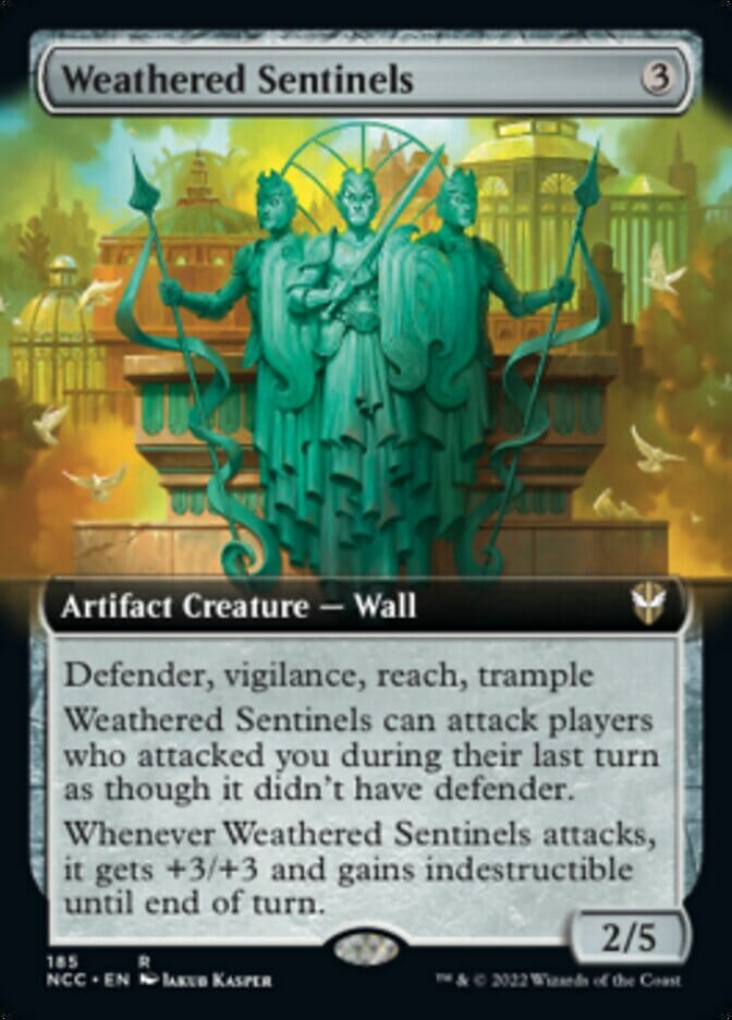 Weathered Sentinels (Extended Art) [Streets of New Capenna Commander] MTG Single Magic: The Gathering  | Multizone: Comics And Games