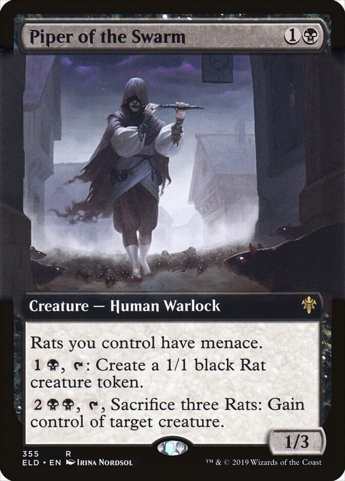 Piper of the Swarm (Extended Art) [Throne of Eldraine] MTG Single Magic: The Gathering  | Multizone: Comics And Games