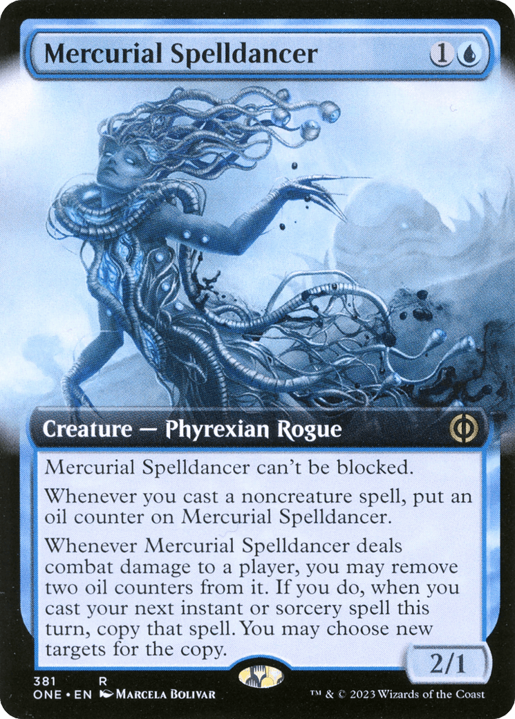 Mercurial Spelldancer (Extended Art) [Phyrexia: All Will Be One] MTG Single Magic: The Gathering  | Multizone: Comics And Games