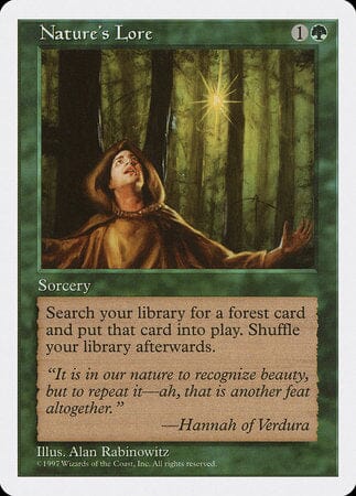 Nature's Lore [Fifth Edition] MTG Single Magic: The Gathering  | Multizone: Comics And Games