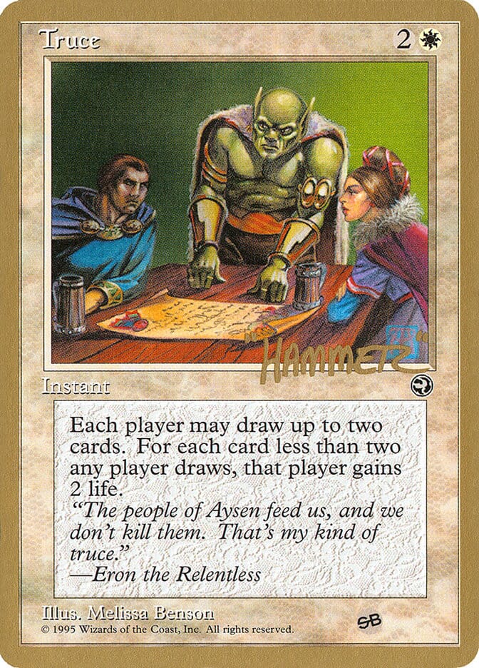Truce (Shawn "Hammer" Regnier) (SB) [Pro Tour Collector Set] MTG Single Magic: The Gathering  | Multizone: Comics And Games