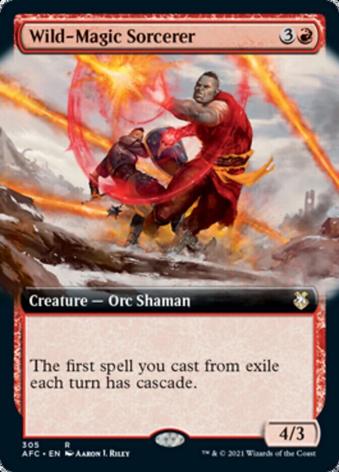 Wild-Magic Sorcerer (Extended) [Dungeons & Dragons: Adventures in the Forgotten Realms Commander] MTG Single Magic: The Gathering  | Multizone: Comics And Games