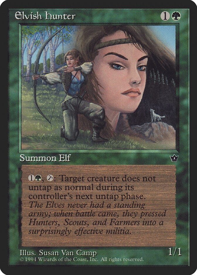 Elvish Hunter (Susan Van Camp) [Fallen Empires] MTG Single Magic: The Gathering  | Multizone: Comics And Games