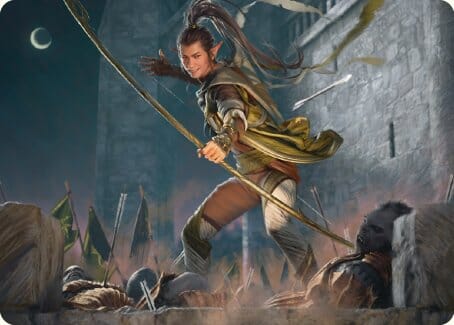Legolas, Counter of Kills Art Card [The Lord of the Rings: Tales of Middle-earth Art Series] MTG Single Magic: The Gathering  | Multizone: Comics And Games