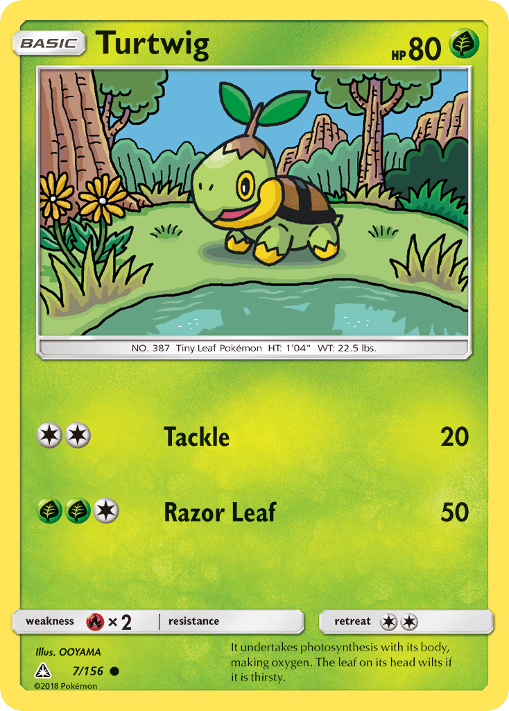 Turtwig (7/156) [Sun & Moon: Ultra Prism] Pokemon Single Pokémon  | Multizone: Comics And Games