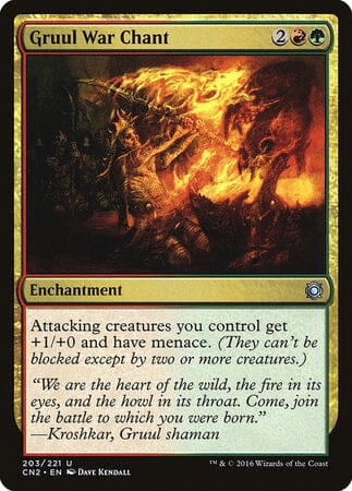 Gruul War Chant [Conspiracy: Take the Crown] MTG Single Magic: The Gathering  | Multizone: Comics And Games