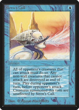 Siren's Call [Limited Edition Beta] MTG Single Magic: The Gathering  | Multizone: Comics And Games