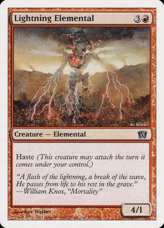 Lightning Elemental [Eighth Edition] MTG Single Magic: The Gathering  | Multizone: Comics And Games