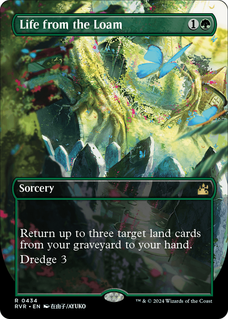 Life from the Loam (Anime Borderless) [Ravnica Remastered] MTG Single Magic: The Gathering  | Multizone: Comics And Games